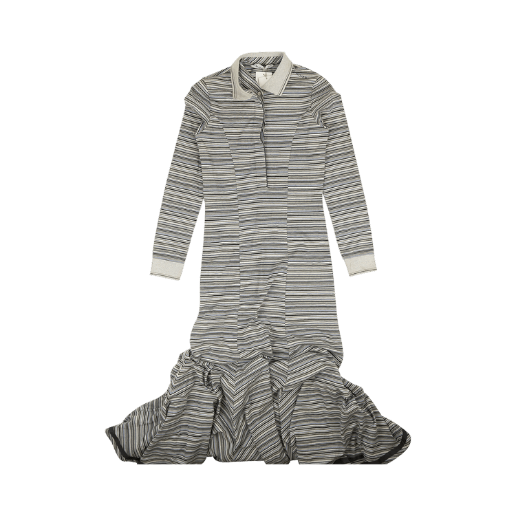 Y/Project Striped Printed Polo Dress "Grey"