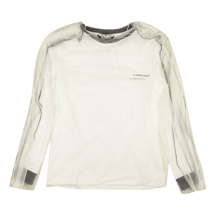 Y/Project Mesh Cover Short-Sleeve T-Shirt "White"