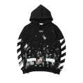 Off-White Diag Galaxy Brushed Over Hoodie "Black"