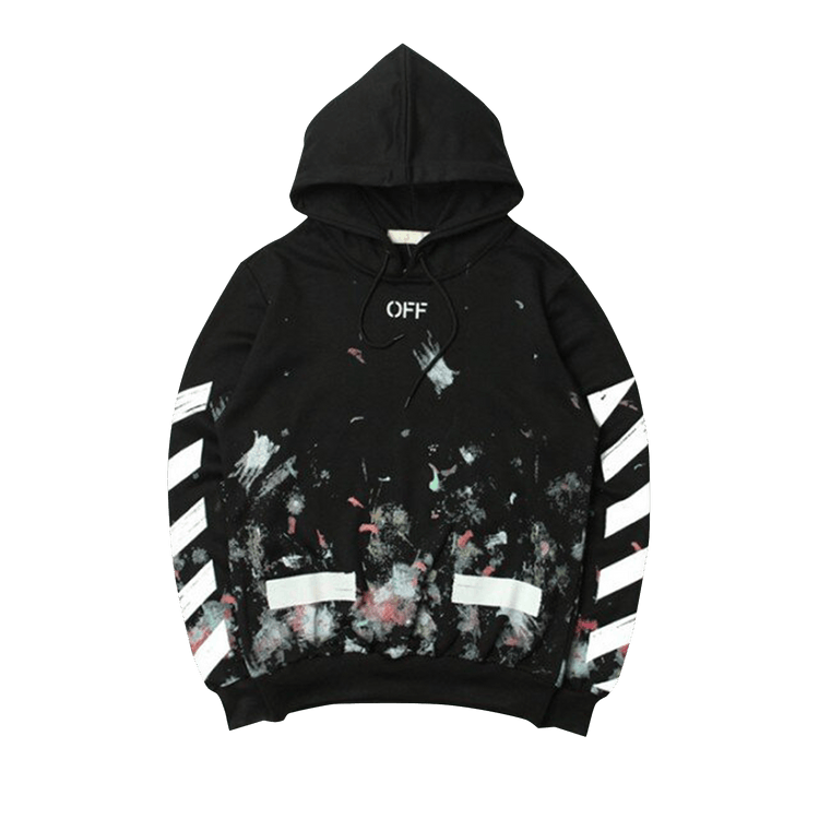 Off-White Diag Galaxy Brushed Over Hoodie "Black"