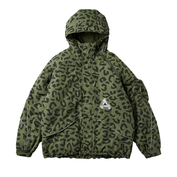 Palace M-Tech Hooded Jacket "Olive Cheetah"