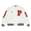 Palace Satin Varsity Jacket "White"