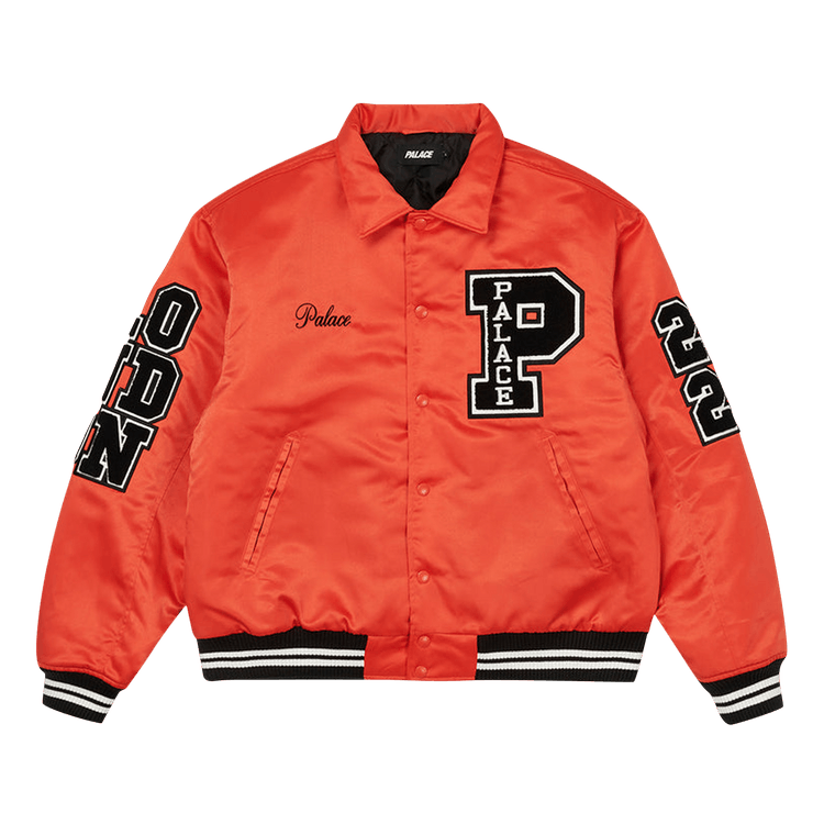 Palace Satin Varsity Jacket "Orange"