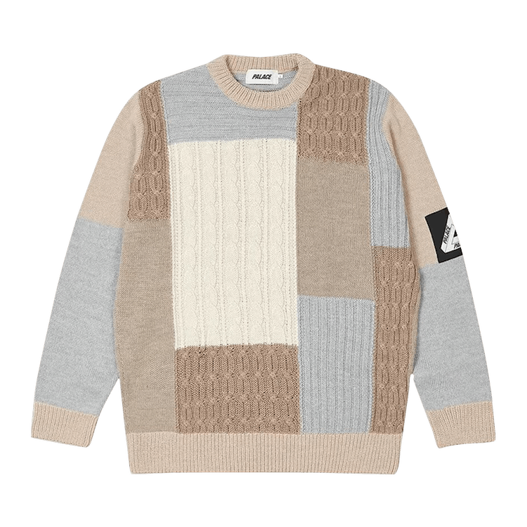 Palace Cable Patchwork Knit "Multicolor"