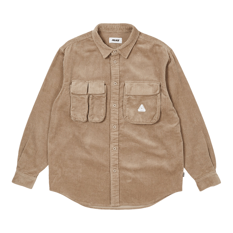 Palace Cargo Cord Shirt "Stone"