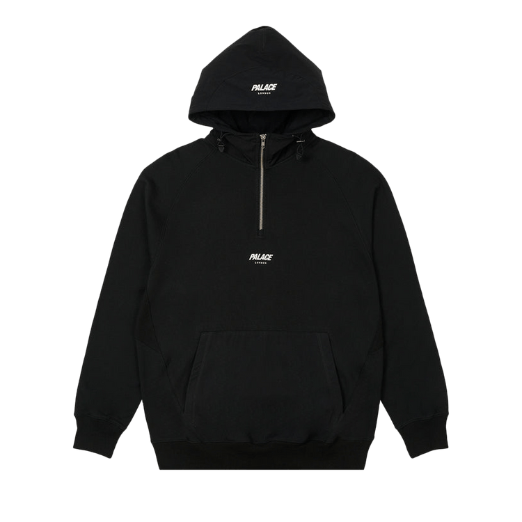 Palace 1/4 Zip Cotton Panel "Black"