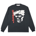 Off-White Face Arrow Skate Long-Sleeve Tee "Outer Space/White"