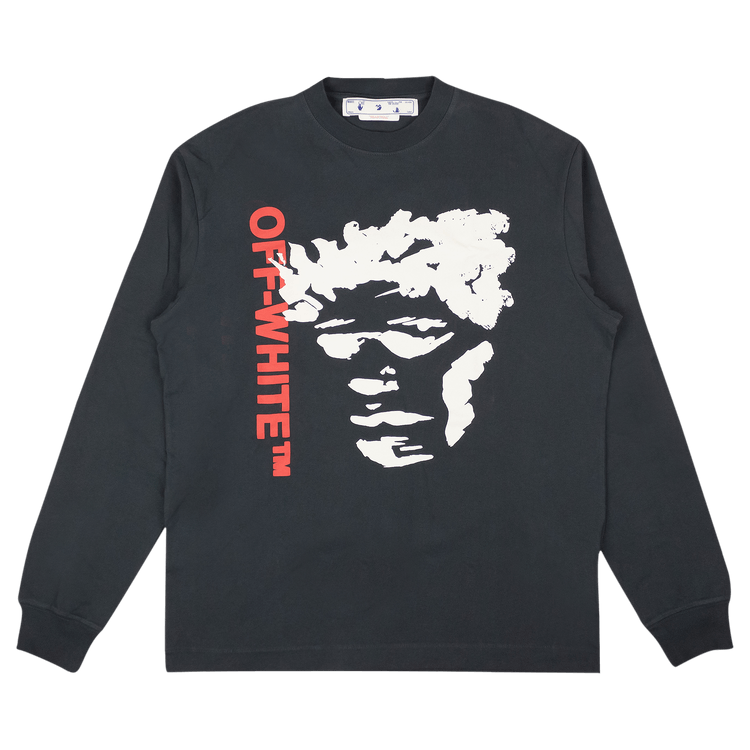 Off-White Face Arrow Skate Long-Sleeve Tee "Outer Space/White"