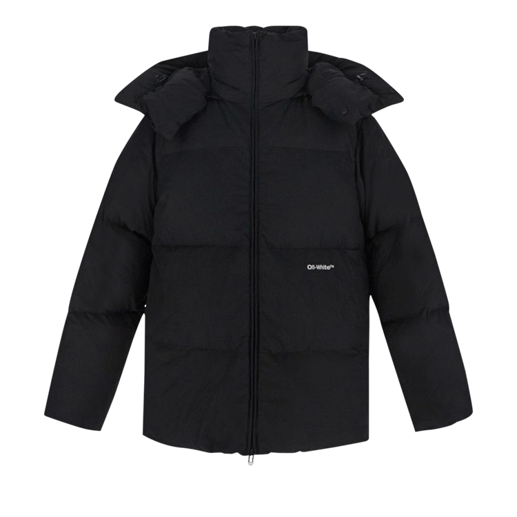 Off-White Bounce Hooded Down Puffer "Black/White"