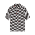 Palm Angels Damier Print Bowling Shirt "Black/Red"