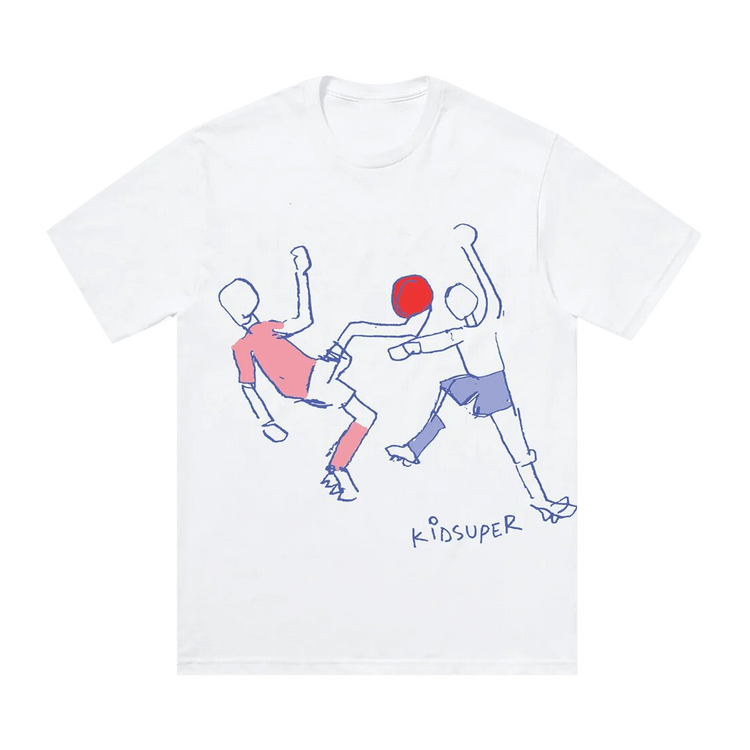 KidSuper Soccer Dance Tee "White"
