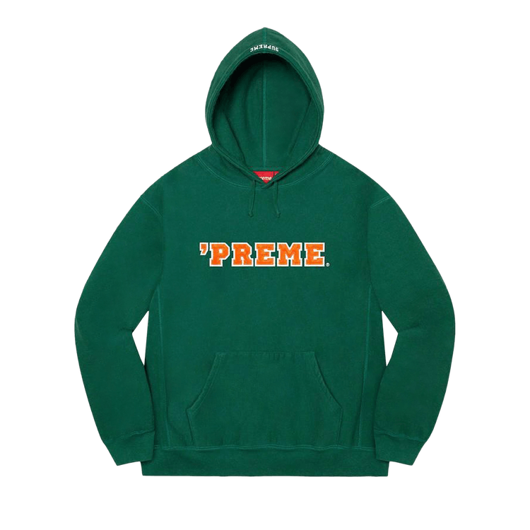 Supreme Preme Hooded Sweatshirt "Dark Green"