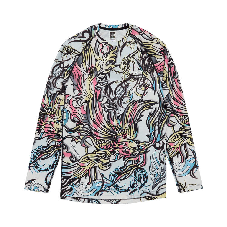 Supreme x The North Face Base Layer Long-Sleeve Top "Multicolor Dragon"