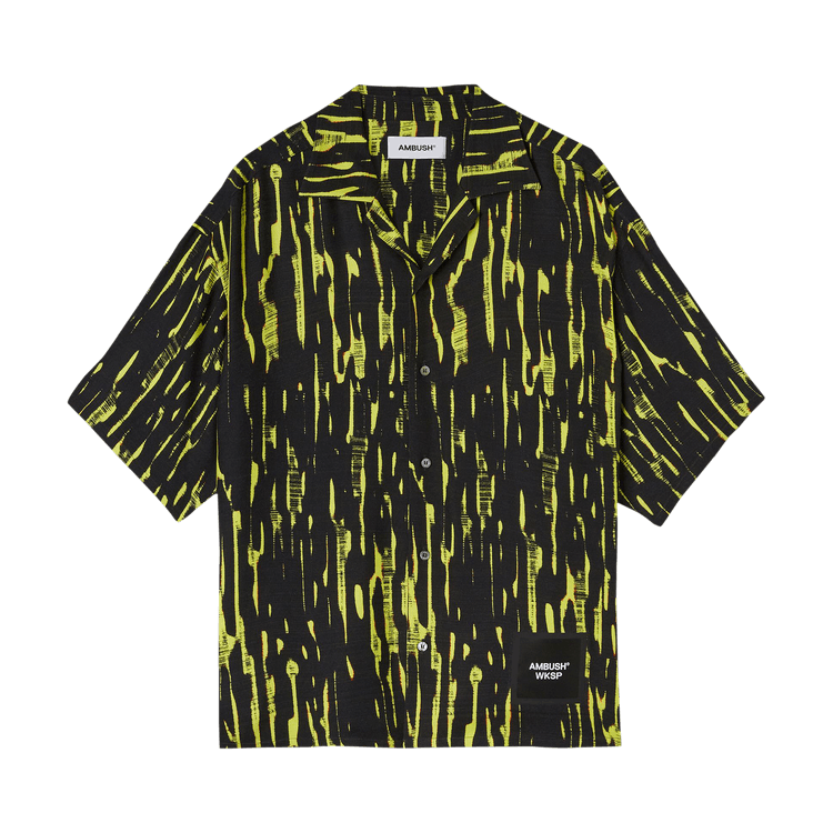Ambush Bowling Allover Printed Shirt "Yellow Fluo"