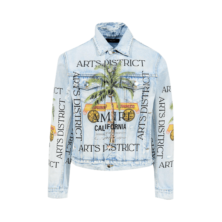 Amiri Rum Label Trucker "Light Indigo"