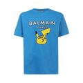 Balmain x Pokemon T-Shirt "Bleu/Jaune"
