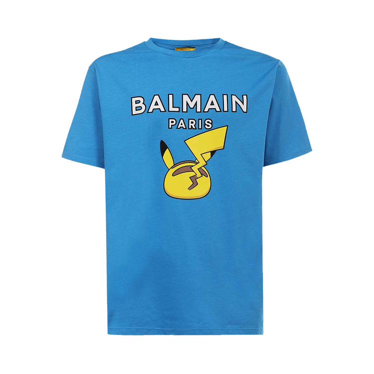 Balmain x Pokemon T-Shirt "Bleu/Jaune"