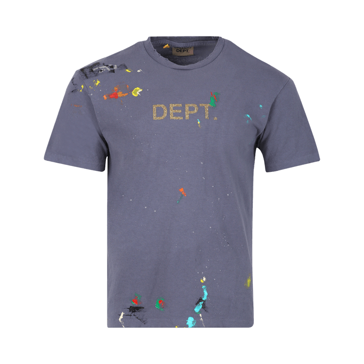 Gallery Dept. Dept. Logo Handpainted Tee "Navy"