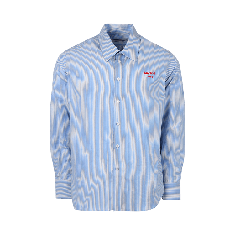 Martine Rose Classic Shirt "Blue/White Stripe"