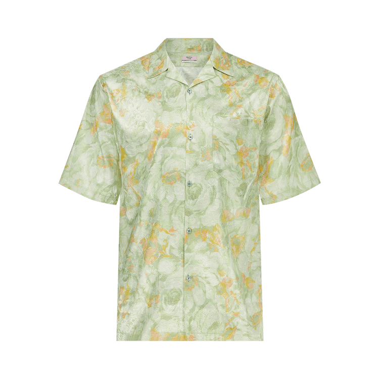 Martine Rose Oversized Hawaiian Shirt "Green Floral"