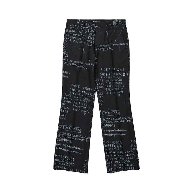 MISBHV Basquiat Edition Discography Flared Trousers "Black"