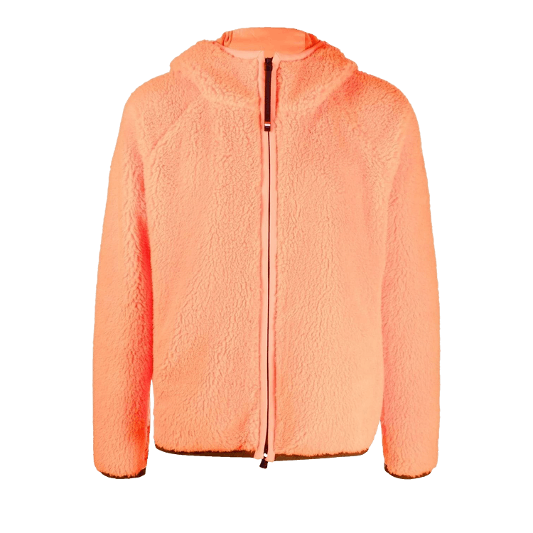 Moncler Grenoble Zip Up Cardigan "Open Orange"