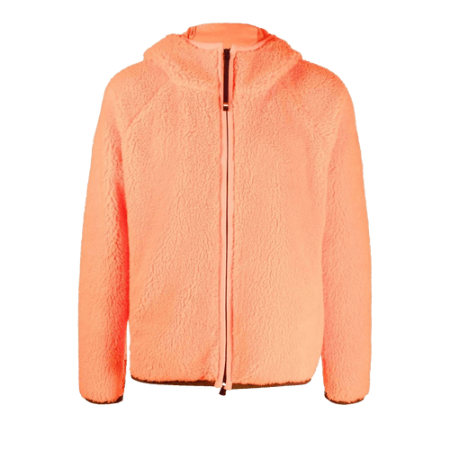 Moncler Grenoble Zip Up Cardigan "Open Orange"