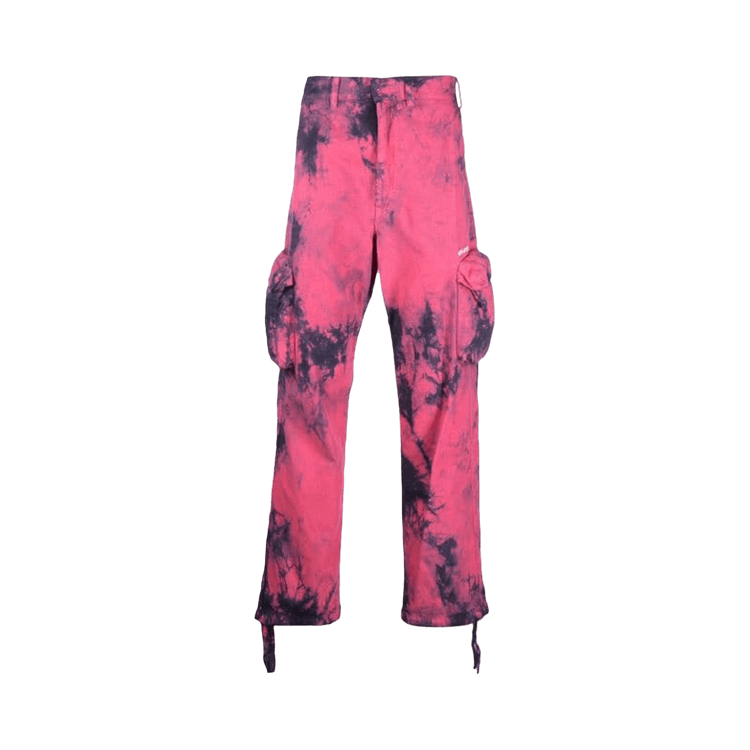 Off-White Bounce Tie Dye Ripstop Cargo "Fuschia/White"