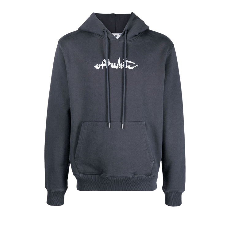 Off-White Paint Arrow Slim Hoodie "Outerspace/White"