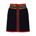Rabanne Crochet Mini Skirt "Navy"