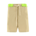 Palm Angels Track Belt Shorts "Off White"