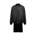 Raf Simons Bomber With Elongated Undercoat Ghost Print "Black"