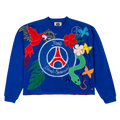Paris Saint-Germain x Esteban Cortázar PSG Logo Patchwork Embroidered Sweatshirt "Blue"