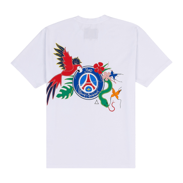 Paris Saint-Germain x Esteban Cortázar Printed Patchwork PSG Logo T-Shirt "White"