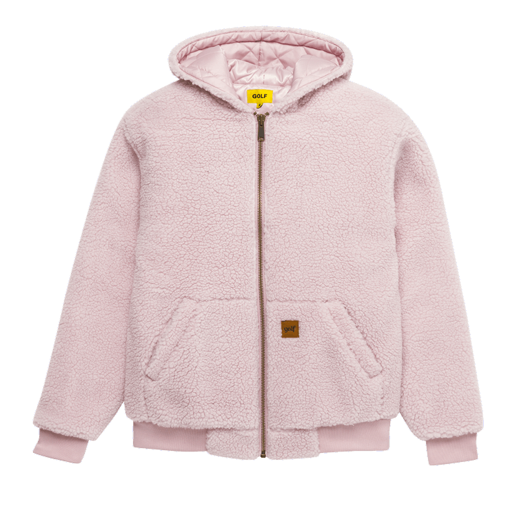 GOLF WANG Sherpa Hooded Work Jacket "Pink"