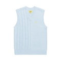 GOLF WANG Grand Logo Split Cable Vest "Blue"