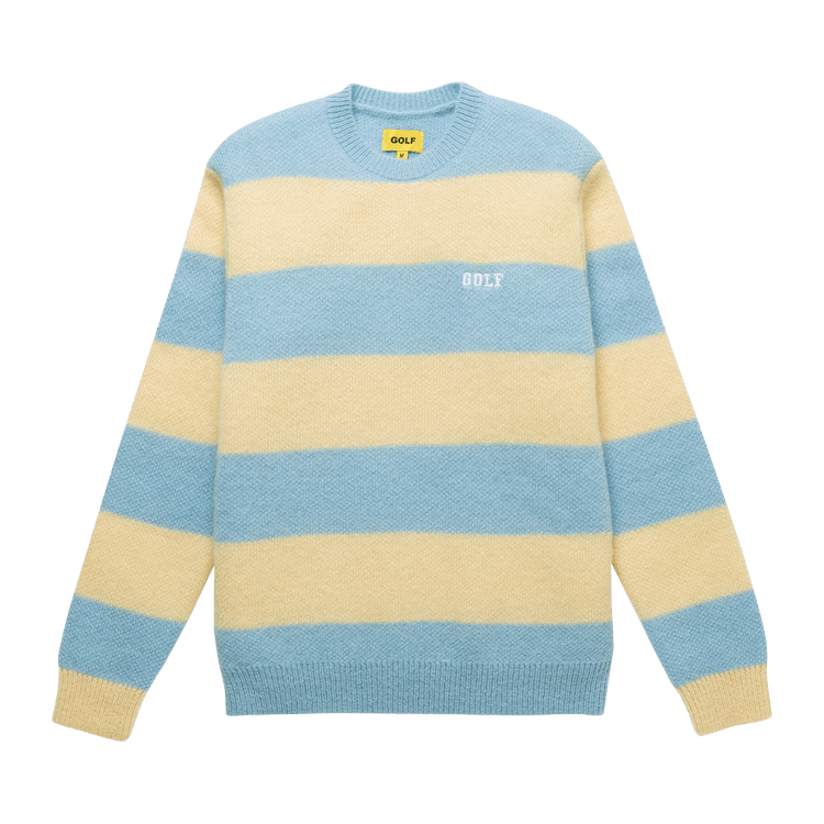 GOLF WANG Mohair Striped Sweater "Blue/Butter"