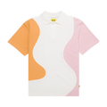 GOLF WANG Ripple Polo "Ivory/Pink/Orange"