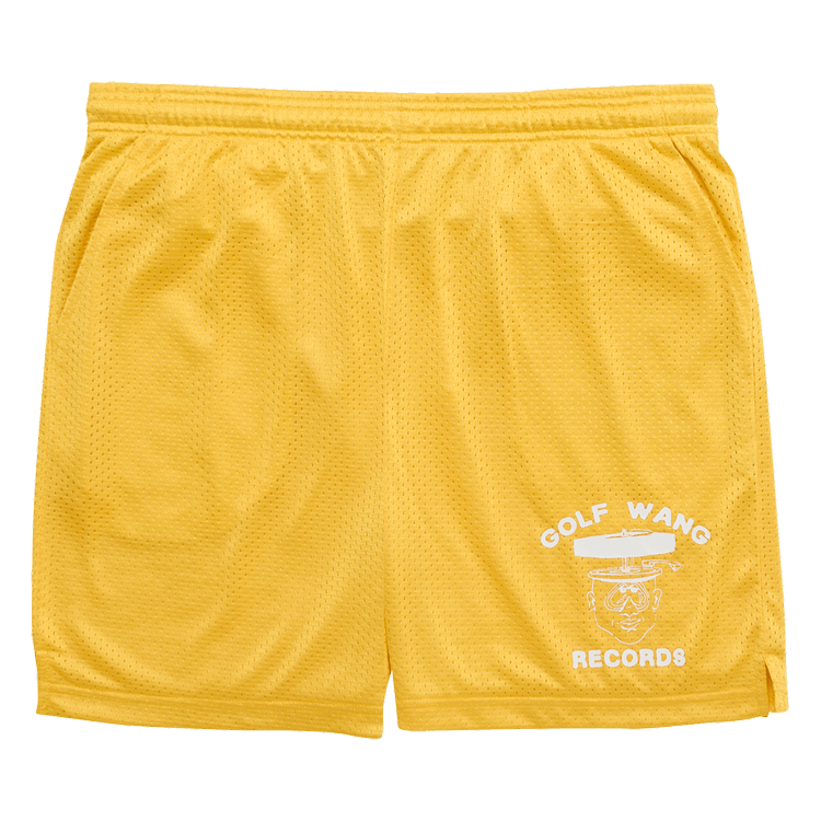 GOLF WANG Golf Wang Records Mesh Shorts "Yellow"