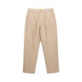 GOLF WANG Grand Logo Pleated Front Trouser "Brown"