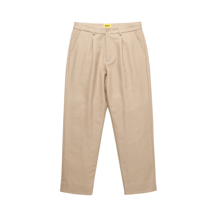GOLF WANG Grand Logo Pleated Front Trouser "Brown"