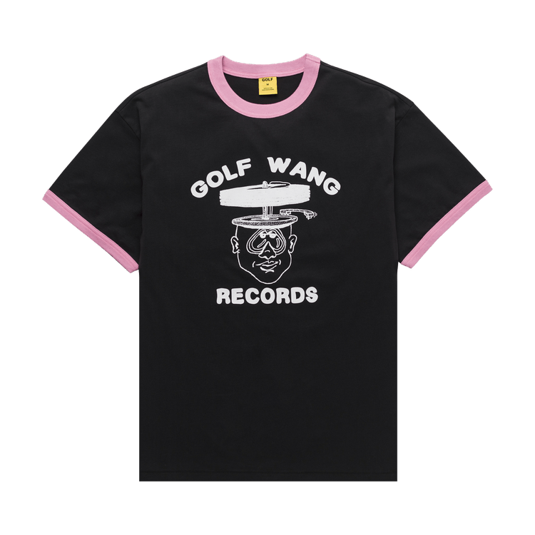 GOLF WANG Golf Wang Records Ringer Tee "Black/Pink"