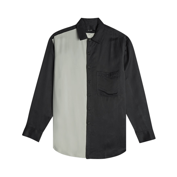 Song for the Mute Long-Sleeve Oversized Shirt "Black/Chalk"