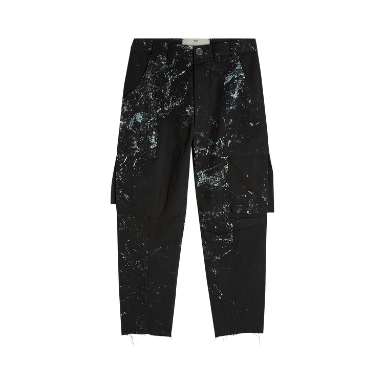 Song for the Mute Kick Crop Cargo Pant "Black"