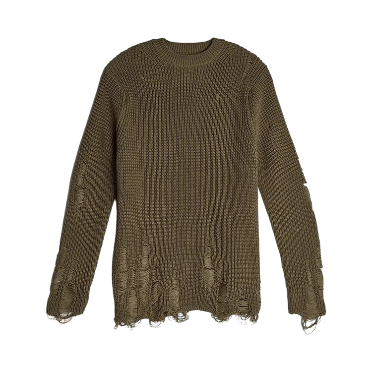 Song for the Mute Oversized Distressed Knit "Taupe"