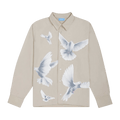 3.PARADIS Freedom Birds Button Shirt "Beige"