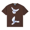 3.PARADIS Freedom Birds T-Shirt "Brown"