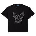 3.PARADIS Birds Outline T-Shirt "Black"