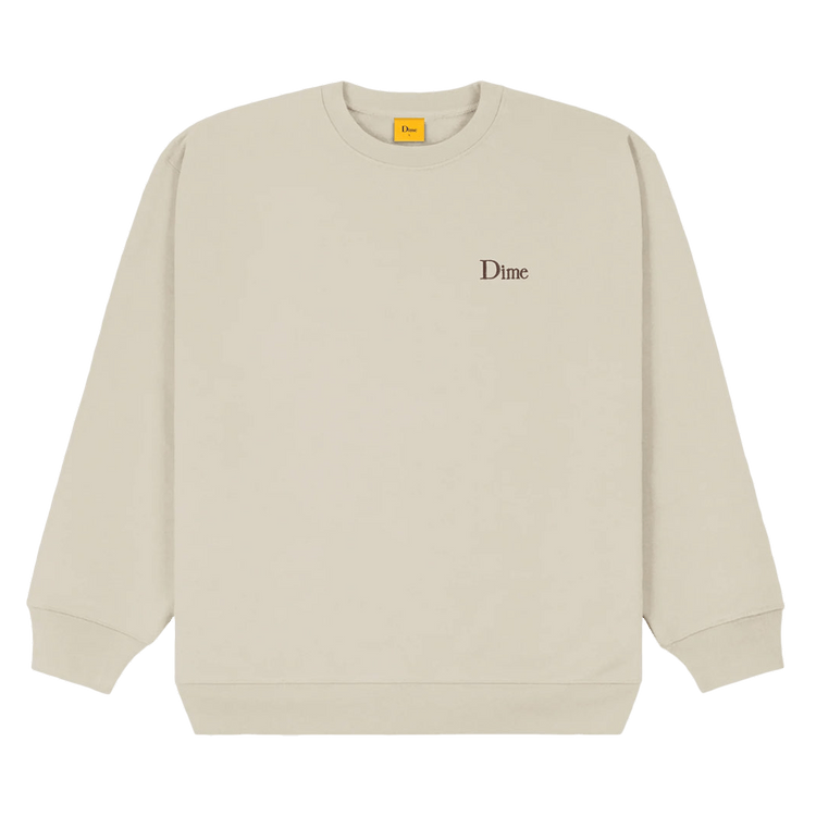 Dime Classic Small Logo Crewneck "Fog"
