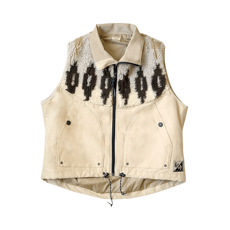 Kapital 60/40 Cloth x BOA Fleece Nordic Vest "Ecru"